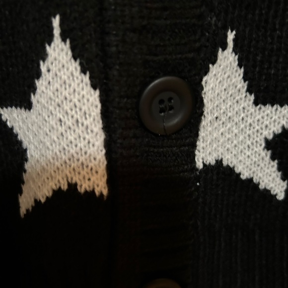 New- Fashion Nova black & White Cardigan - Picture 4 of 5